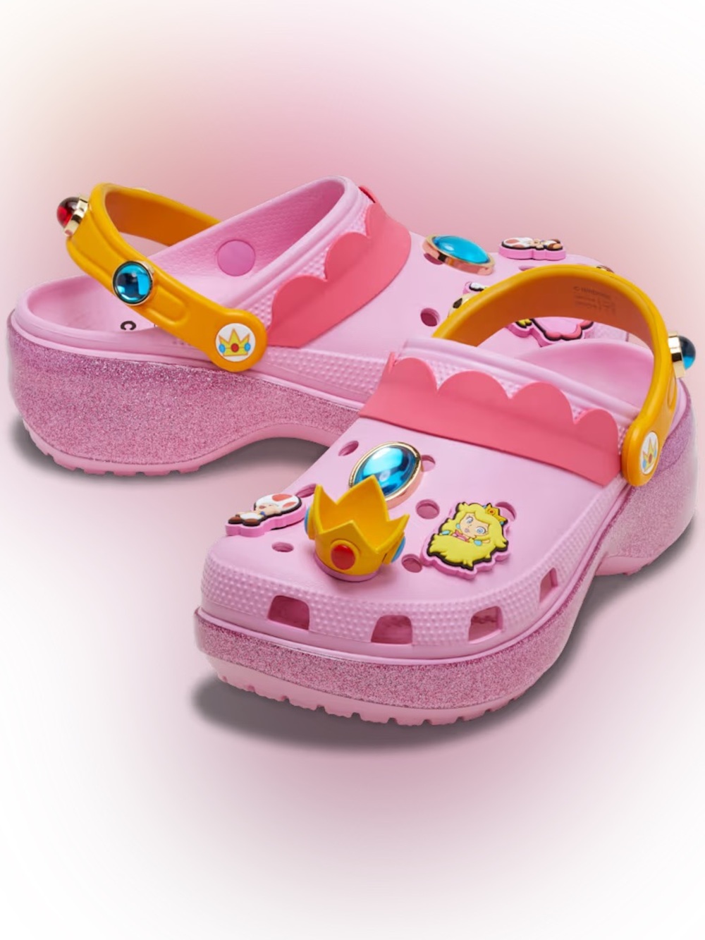 🩷👸 Crocs x Princess Peaches Platform Clogs 🩷👸